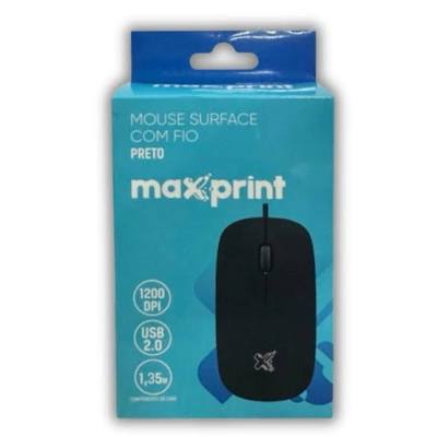 MOUSE SURFACE CINZA COM FIO 1200DPI USB2.0