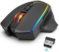 MOUSE GAMER REDRAGON AXE PRO PRETO M814RGB-PRO