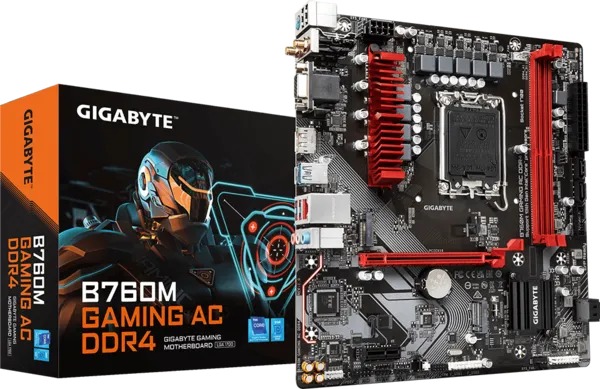 Placa Mãe Gigabyte B760M Gaming AC DDR4 Wi-Fi Intel LGA 1700 Infopeças