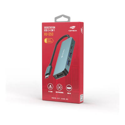 HUB USB-C 3.0 HDMI 4 PORTAS HU-D50GY C3T