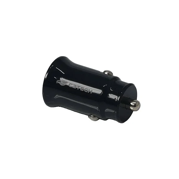 Carregador Veicular C3Tech UCV-20BK com 2 Portas USB Preto