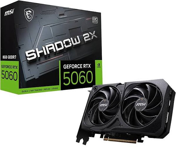 PLACA DE VIDEO MSI GEFORCE RTX 5060 OC 8GB GDDR7 128 BITS RTX5060