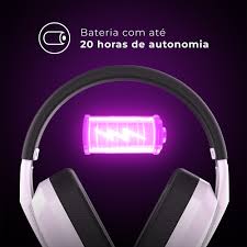 HEADSET SEM FIO BALDER P3 USB BLE BCO PH703