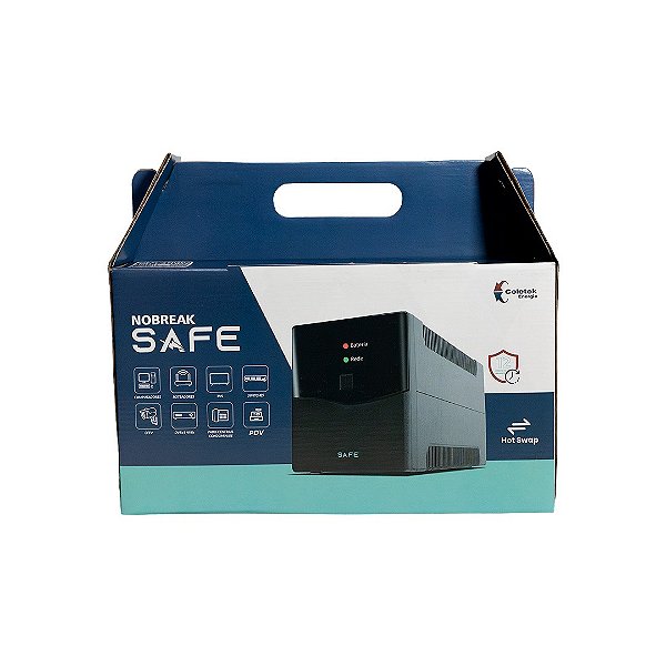 Nobreak UPS Safe 1200VA Autonômico 1 Bat 8T 9Ah com Desconto no PIX | Infopeças