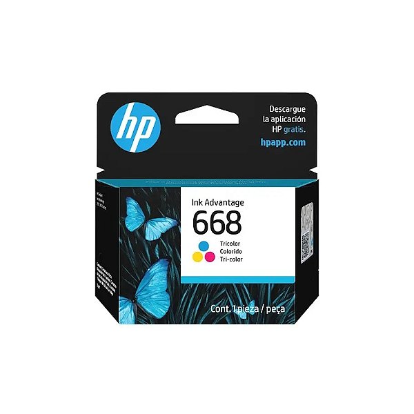 Cartucho HP 668 Tri-Color 7FP36VL DeskJet 2970 4370 | Infopeças