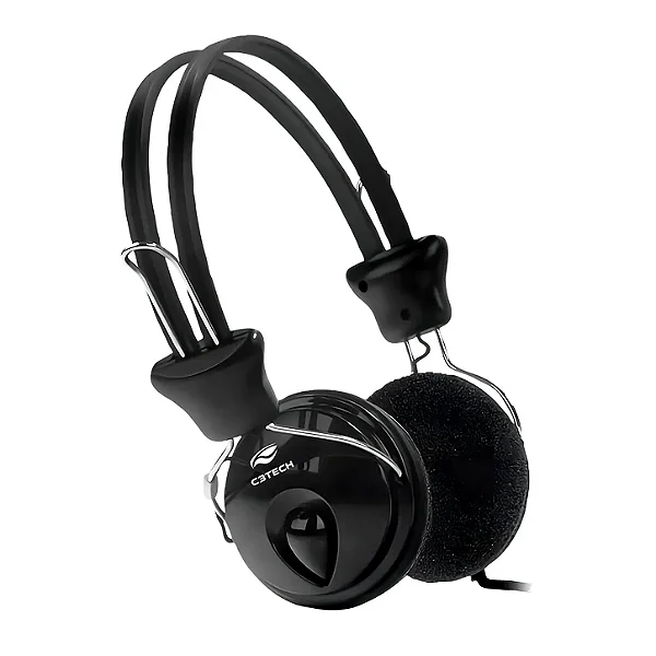 Headset USB com Microfone C3Tech Tricerix PH-200BK Preto