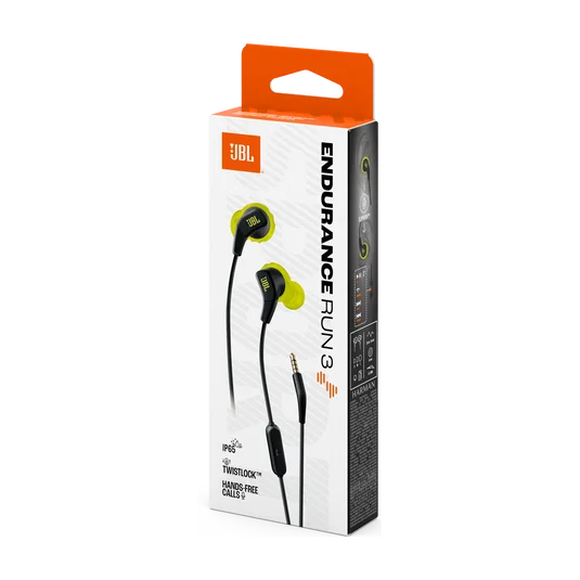 Fone de Ouvido Esportivo JBL Endurance Run 3 Preto P2 IP65 | Infopeças
