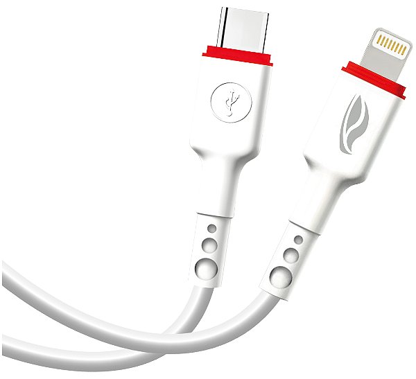 Cabo USB-C para Lightning 1m 3A CB-CL100WH C3Tech Branco | Infopeças