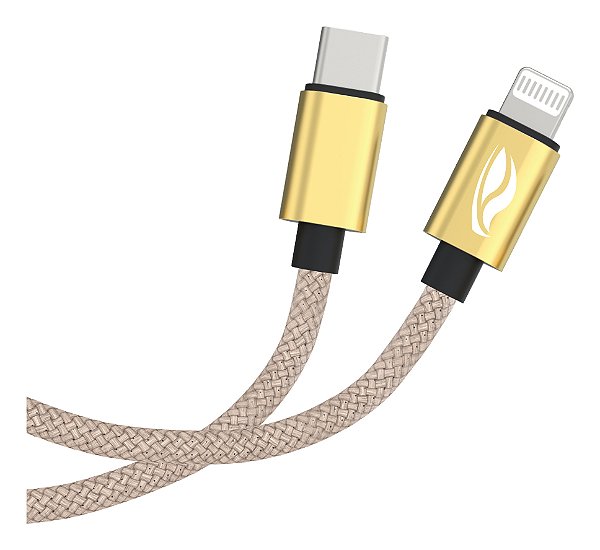 Cabo USB-C para Lightning 1m 3A CB-CL200GD C3Tech Dourado | Infopeças