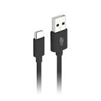 Cabo USB para USB-C 1m 3A CB-C10BK C3Tech Preto | Infopeças