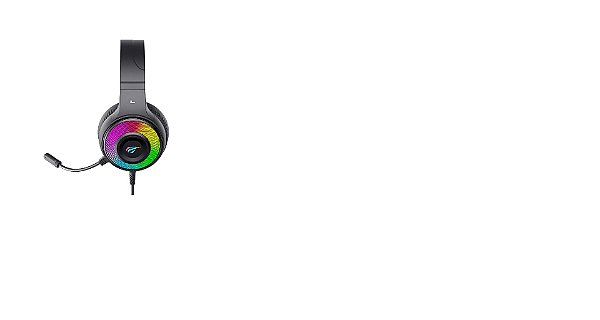 Headset Gamer Havit H2042D RGB P2/USB Black - Infopeças