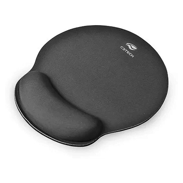 Mousepad Ergonômico com Apoio em Gel C3Tech MP-100 Preto Infopeças