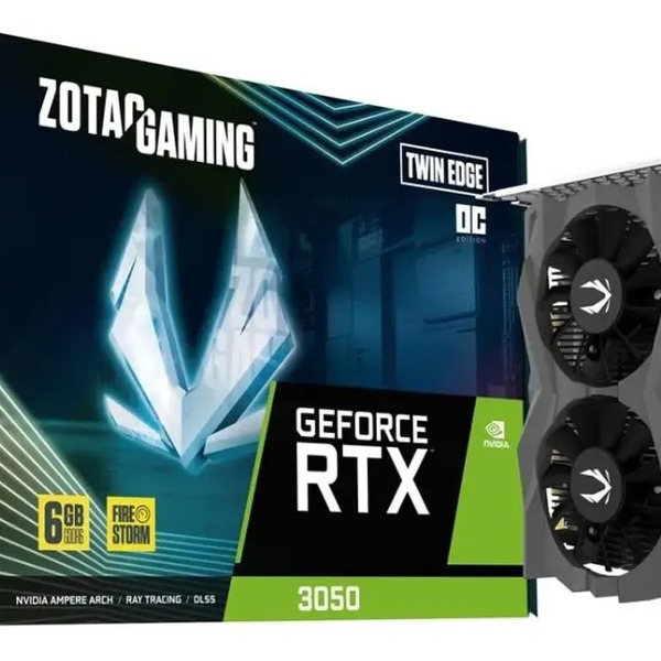 Placa de Vídeo Zotac GeForce RTX 3050 Twin Edge OC 6GB - Infopeças