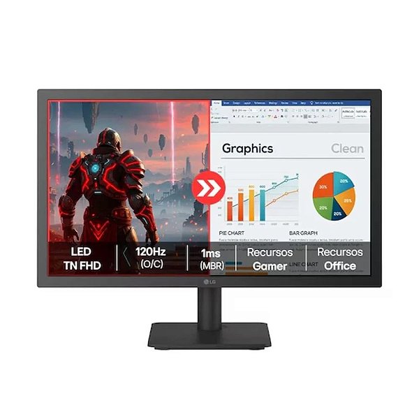 Monitor LG 22 22U403A-B.AWZM Full HD 120Hz 1ms HDMI VA - Infopeças