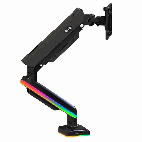 Suporte Gamer com RGB para Monitor ELG F100RGB Pistão a Gás - Infopeças