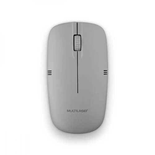 Mouse sem fio multilaser 2.4ghz cinza usb mo287