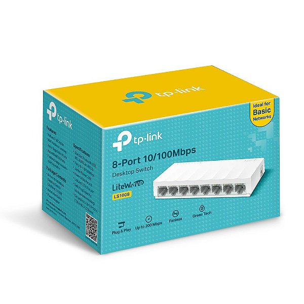 SWITCH TP-LINK LS1008 8 PORTAS 10/100MBPS