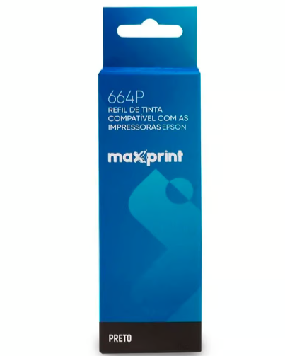 REFIL DE TINTA MAXPRINT/EPSON PRETO T664120 6112350