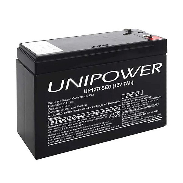 Bateria Selada Unipower Up1270seg 12v 7a