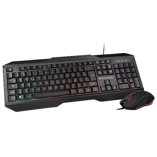 Combo Teclado E Mouse Gamer 2400 Dpi Com Led Tc239