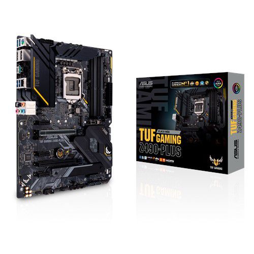 Placa mae asus tuf gaming z490-plus lga1200 ddr4/hdmi/m.2/atx pn # tuf gaming z490-plu