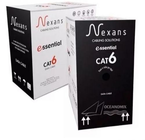 Cabo De Rede Nexans Cat6 U/utp Cm 4p 23awg Azul C 305