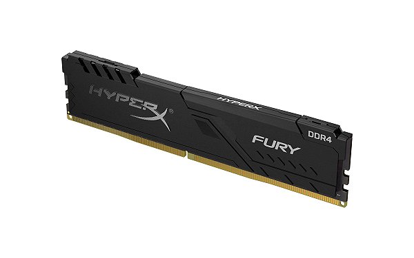 Memoria ram hyperx fury ddr4 16gb 2666mhz cl15 dimm black