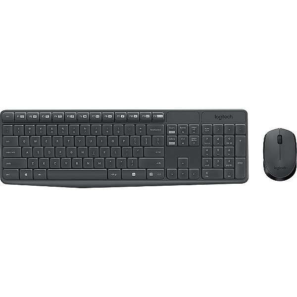KIT TECLADO+MOUSE SEM FIO MK235 LOGITECH