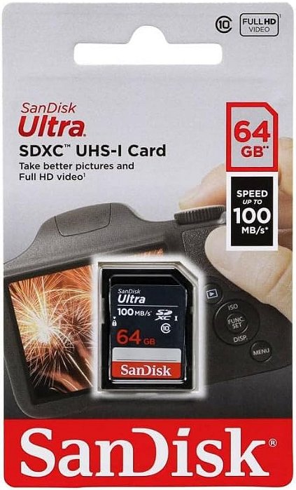CARTAO DE MEMORIA 64GB SANDISK SD ULTRA GN3IN