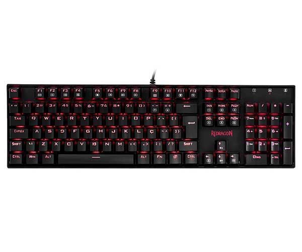 Teclado mecanico redragon mitra switch preto