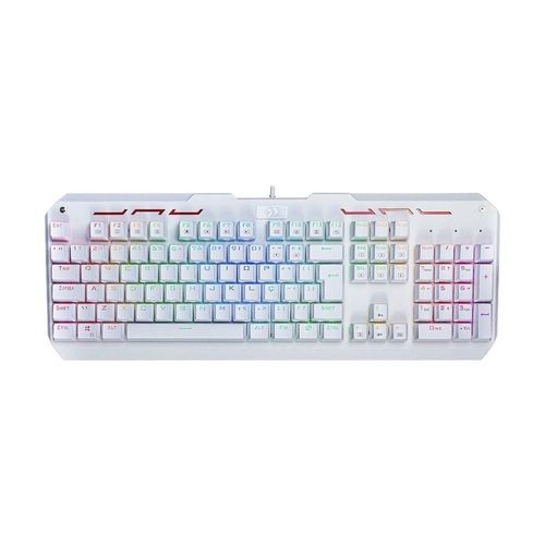 Teclado Mecânico Varuna RGB Branco Switch Marrom