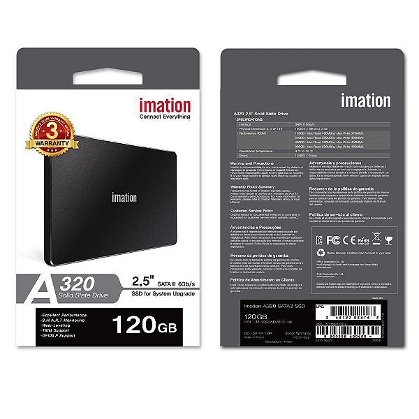 Hd Ssd Imation 2.5" Sata Iii - A320 Ssd 120gb