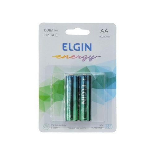 Pilha Alcalina Elgin Aa- Lr6 (Blister C/2)