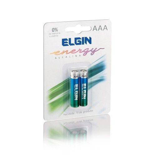 PILHA ALCALINA ELGIN AAA- LR03 (BLISTER C/2)