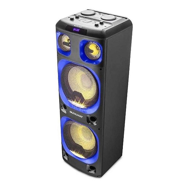 Caixa De Som Torre Double Multilaser 2000w Bt/aux/sd Sp343