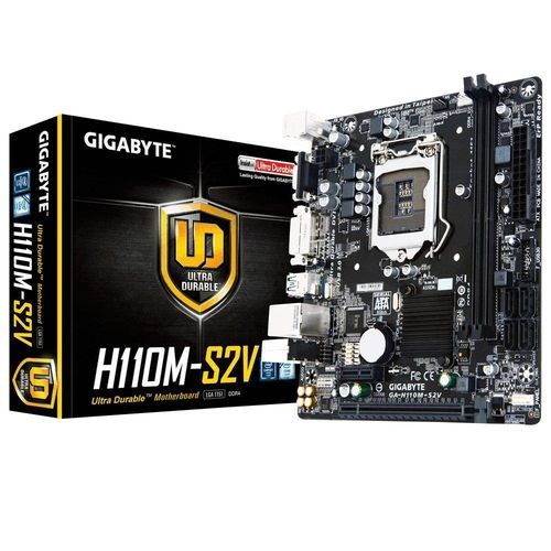 Placa Mãe Gigabyte GA-H110M-S2V 1151 DDR4 VGA microATX