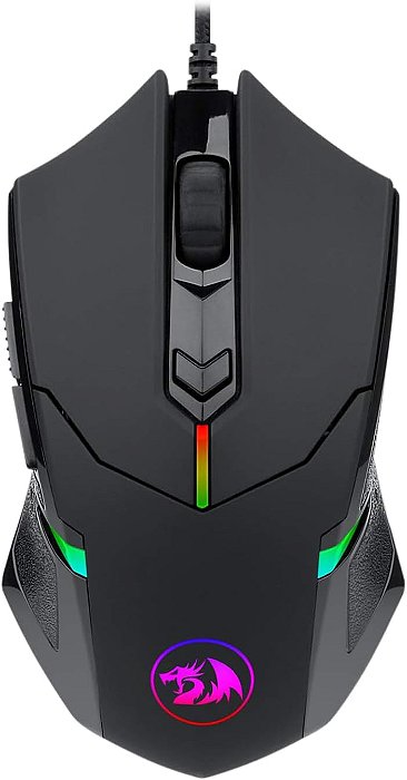 MOUSE GAMER COM FIO CENTROPHORUS 2 RGB PRETO REDRAGON M601-RGB