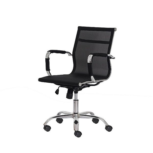 Cadeira De Escritorio Mesh Diretor Preta FDB6889PR