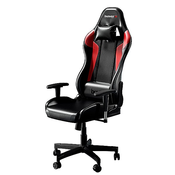 Cadeira Gamer Bunker Preta Com Vermelha FDA7979PRVM