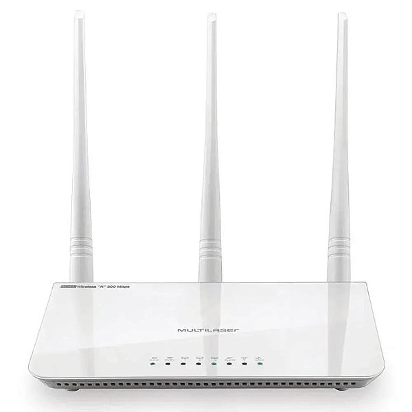 Roteador Wireless Multilaser 300mbps Ipv6 com 3 Antenas RE163V