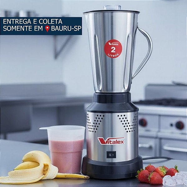 Liquidificador Industrial 2L Alta Rotação