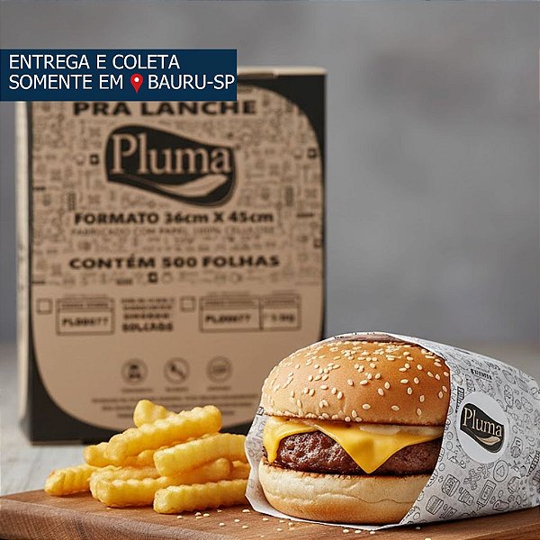 Papel Pra Lanche com Película 36x45 c/500 unidades