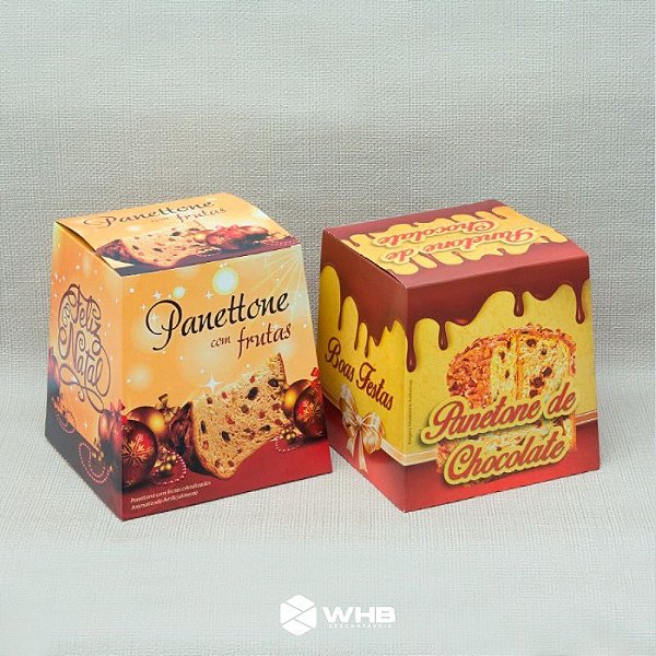 Caixa para Panetone / Chocotone Decorada