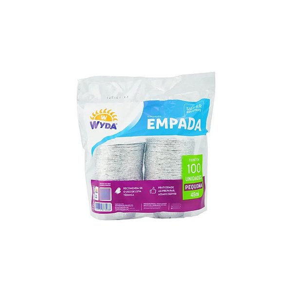 Forma Descartável para Empada 45ml  c/100 unidades