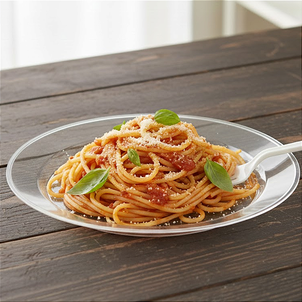 Prato Acrílico Refeição Redondo c/10 unidades