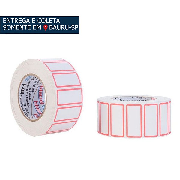 Etiqueta para Preço nº6 39x20 c/500 etiquetas