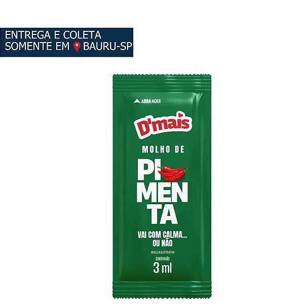 Molho Pimenta em Sachê Dmais c/250 unidades