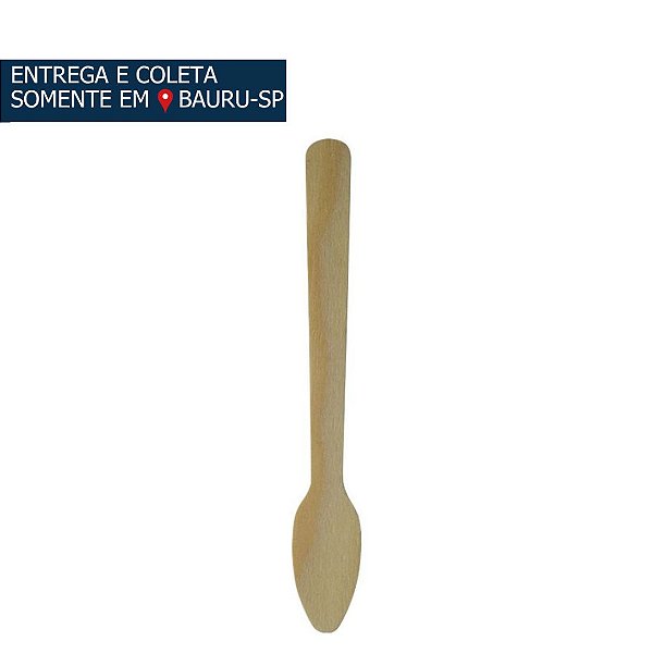 Colher Madeira c/50 unidades