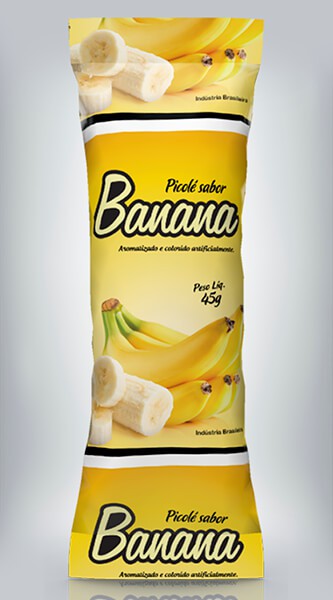 Saquinho Picolé - Banana