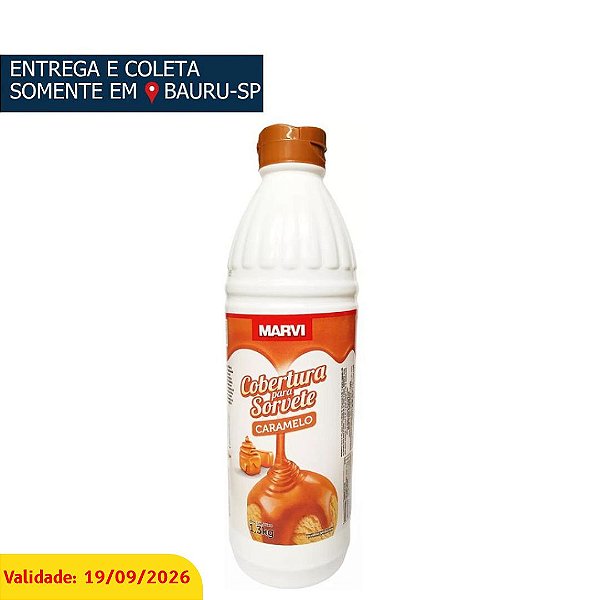 Cobertura para Sorvetes Caramelo c/1,3kg